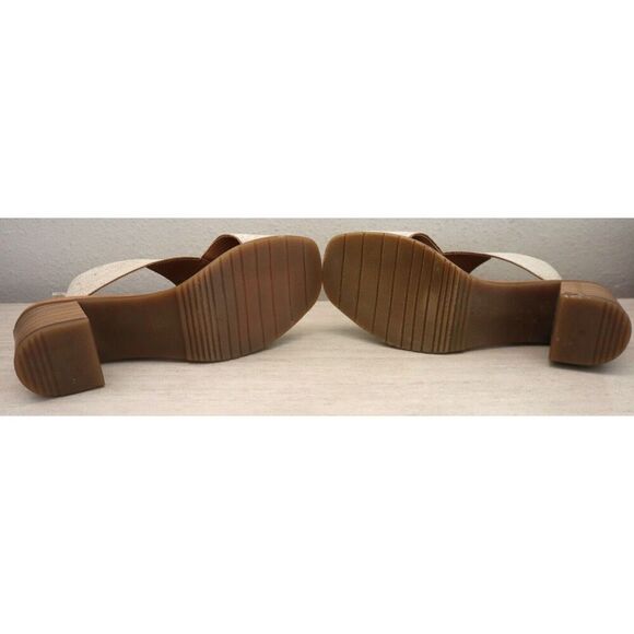 André Assous AA4NIR25 Women's Sz 8M Beige Linen Naira Featherweight Sandals - Picture 4 of 10